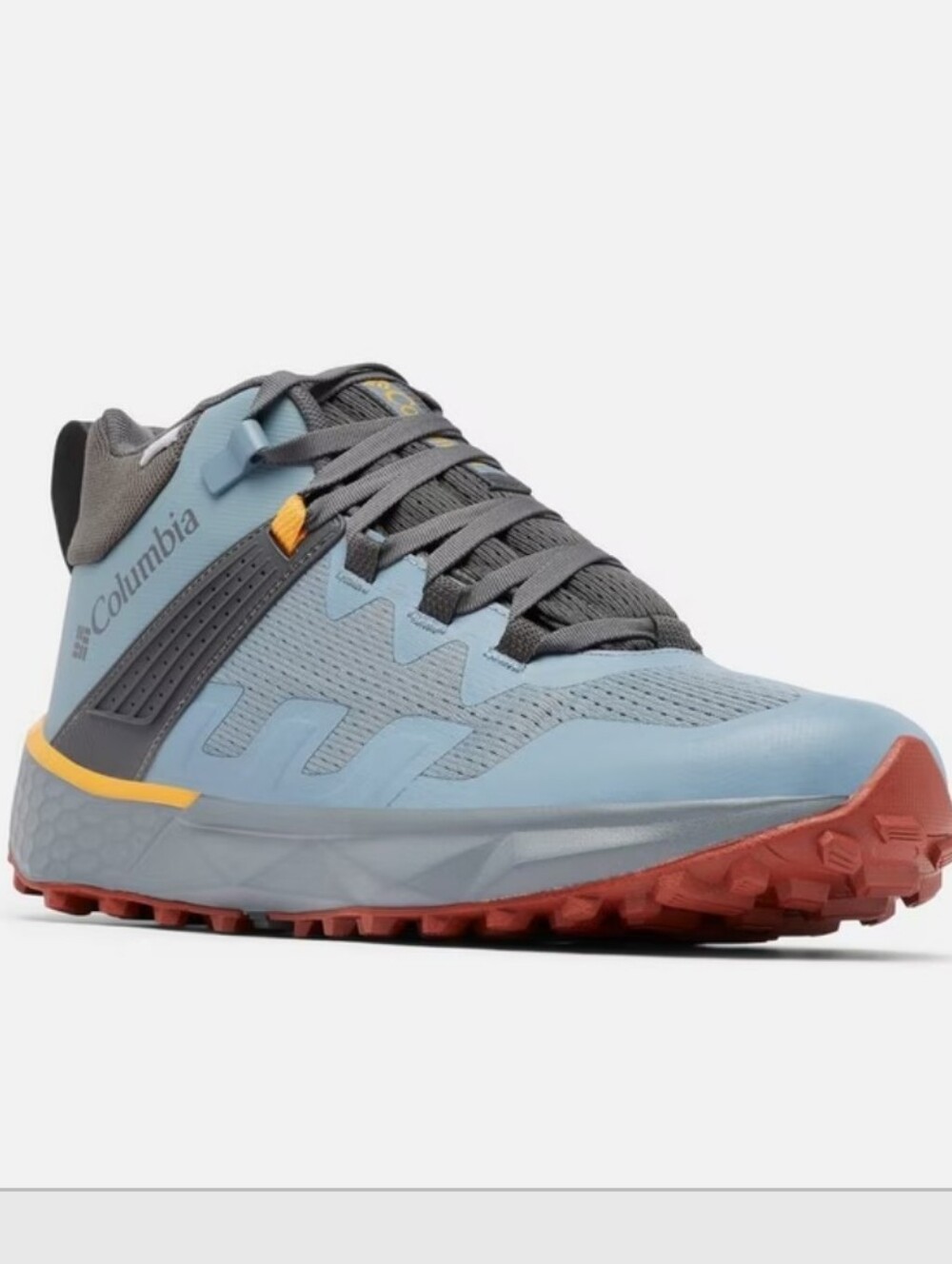 Columbia Facet 75 Mid Outdry Waterproof Hiking Shoes Gray/Blue Sz 13